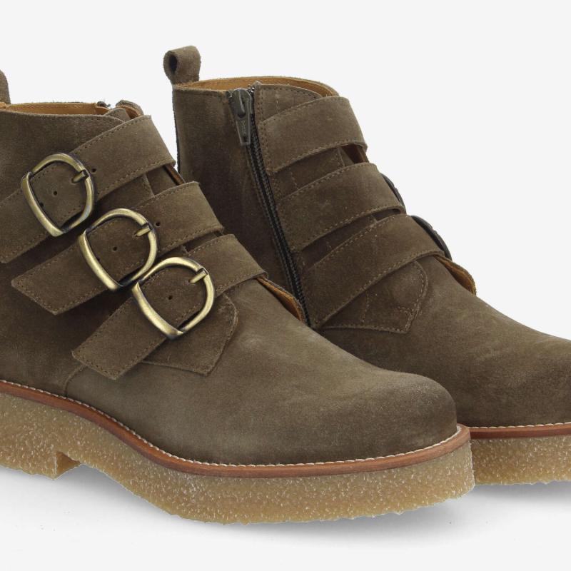 DORA BUCKLE W - SUEDE - VERT